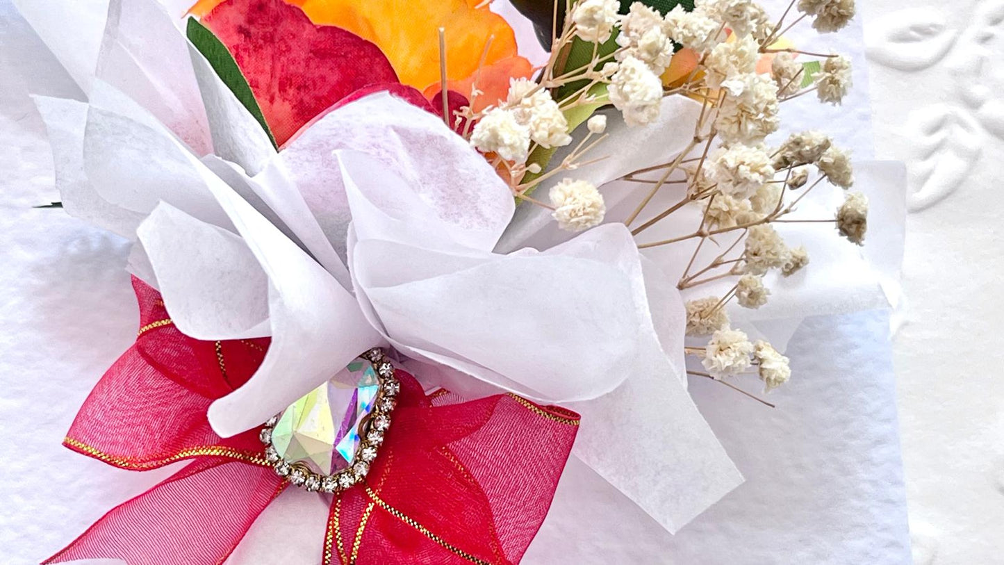 Luxury Handmade Personalised Floral Birthday Card  C1004