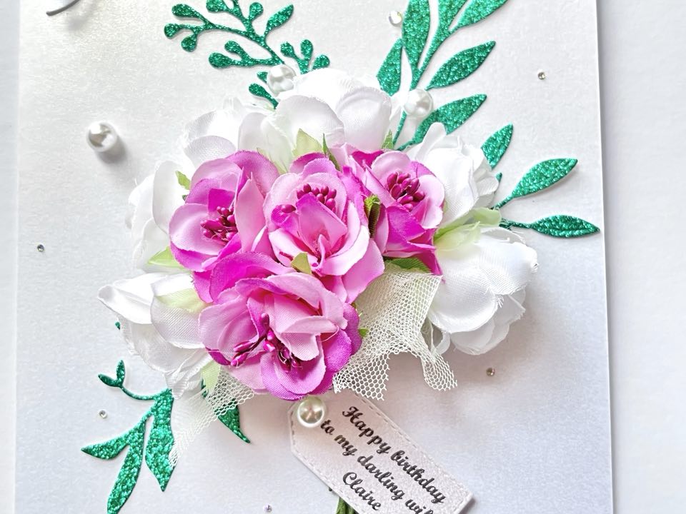 Luxury Handmade Personalised Birthday Card, Mum, Wife, Girlfriend, Sister C101