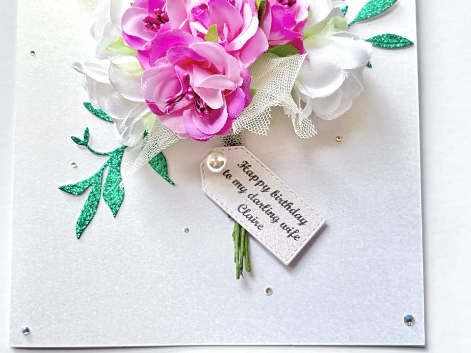 Luxury Handmade Personalised Birthday Card, Mum, Wife, Girlfriend, Sister C101