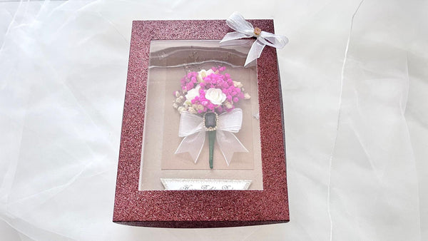 Luxury Handmade Personalised Dried Flower Envelope Birthday Card  C1100