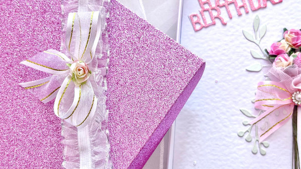 Luxury Handmade Personalised Floral Birthday Flower Card C1103