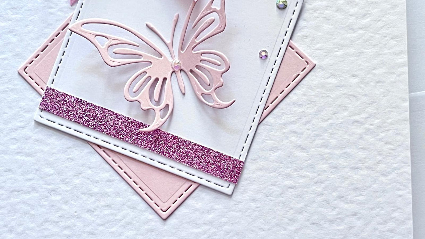 Luxury Personalised Handmade Birthday Card with Envelope C1107