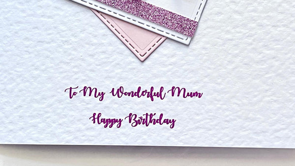 Luxury Personalised Handmade Birthday Card with Envelope C1107