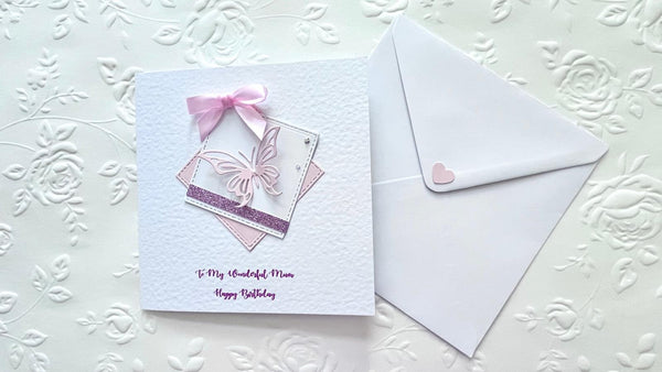 Luxury Personalised Handmade Birthday Card with Envelope C1107