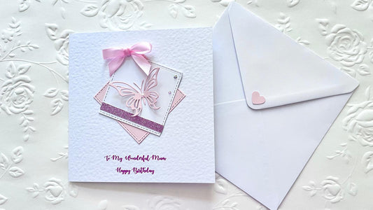Luxury Personalised Handmade Birthday Card with Envelope C1107