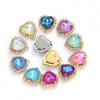 S17S (Moca)  10 pcs / 12mm / Silver Base Neon Pendant