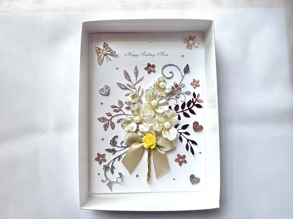 Luxury Handmade Personalised Birthday Card, Mum, Wife, Girlfriend, Sister C435