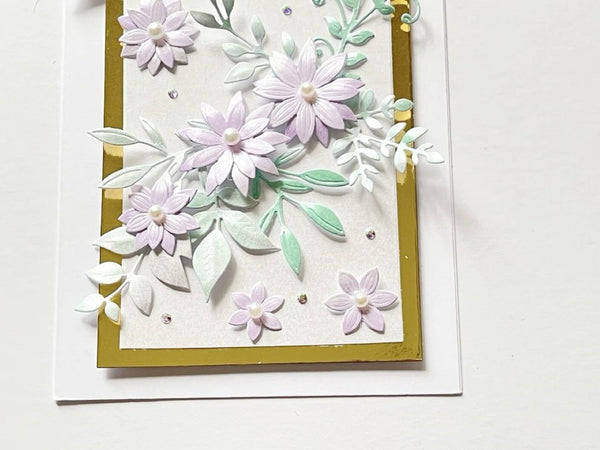 Luxury Handmade 3D Flower Birthday Card  C436