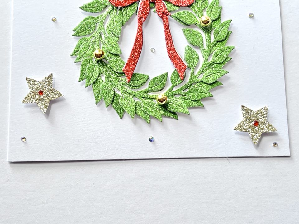 Luxury Handmade Personalised Christmas Card with Envelope, Christmas Card for Mum, Wife, Sister, Daughter, Auntie C501