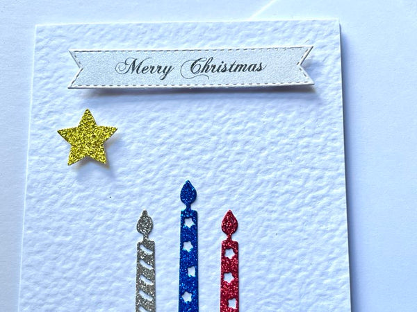 Luxury Handmade Personalised Christmas Card with Envelope, Christmas Card for Mum, Wife, Sister, Daughter, Auntie C506