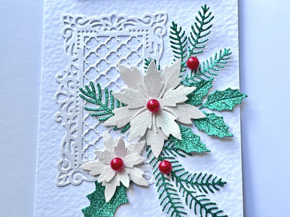 Luxury Handmade Personalised Christmas Card with Envelope, Christmas Card for Mum, Wife, Sister, Daughter, Auntie C507
