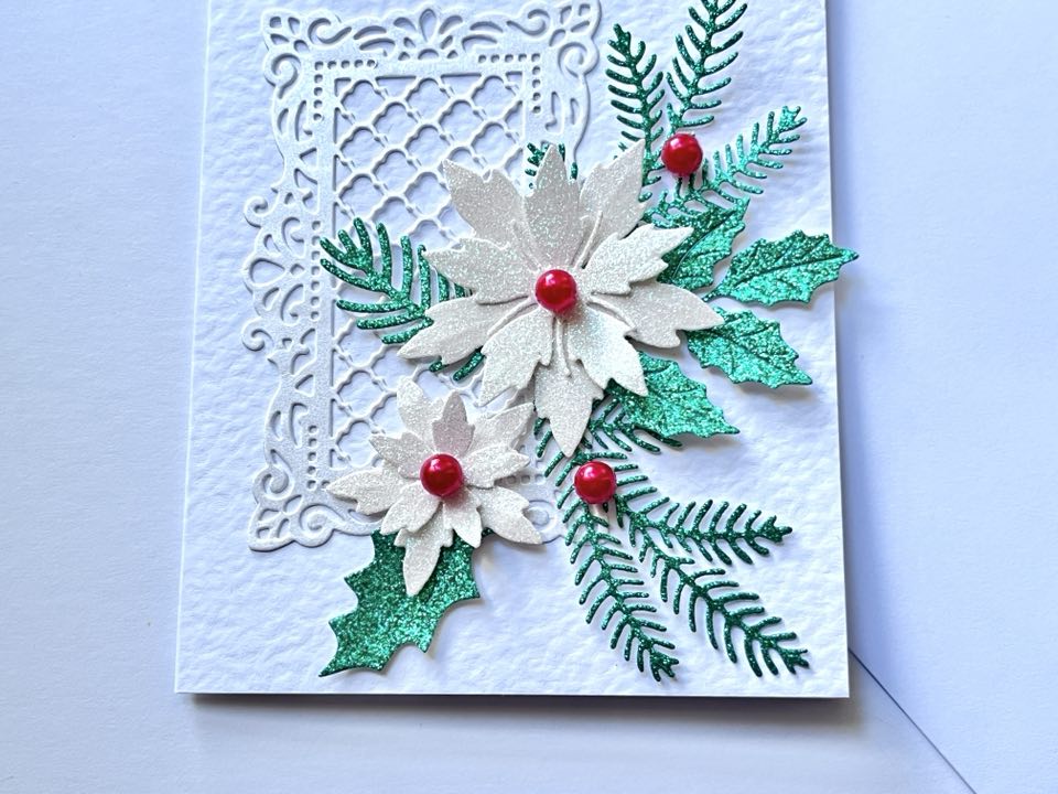 Luxury Handmade Personalised Christmas Card with Envelope, Christmas Card for Mum, Wife, Sister, Daughter, Auntie C507