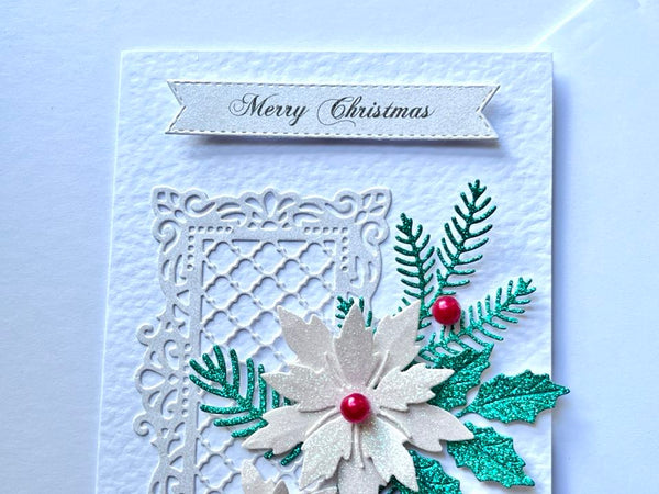 Luxury Handmade Personalised Christmas Card with Envelope, Christmas Card for Mum, Wife, Sister, Daughter, Auntie C507