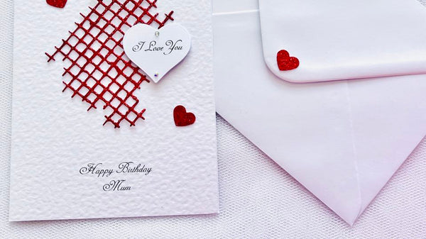 Luxury Handmade Personalised Velentines Day Card with Envelope, Greeting Card C509