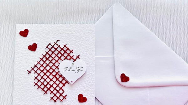 Luxury Handmade Personalised Velentines Day Card with Envelope, Greeting Card C509