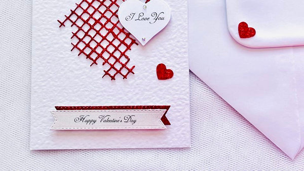 Luxury Handmade Personalised Velentines Day Card with Envelope, Greeting Card C509
