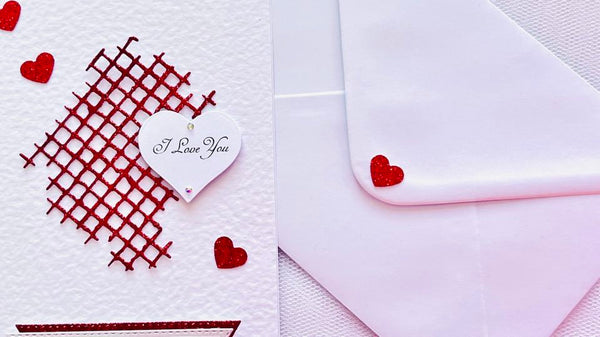 Luxury Personalised Handmade Valentines Day Card with Envelope C509