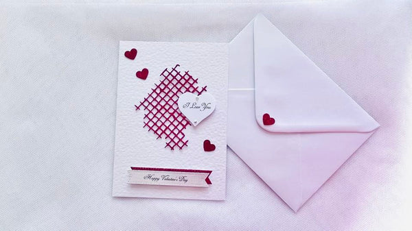 Luxury Personalised Handmade Valentines Day Card with Envelope C509