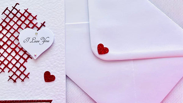 Luxury Personalised Handmade Valentines Day Card with Envelope C509