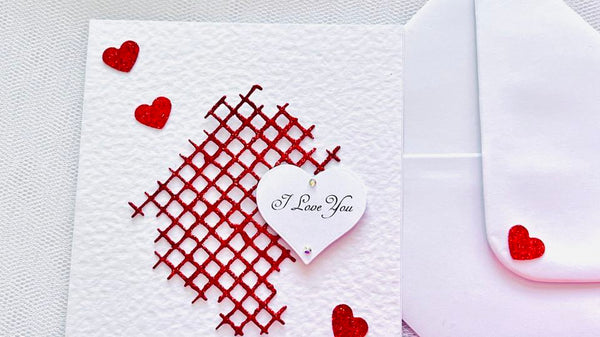 Luxury Handmade Personalised Velentines Day Card with Envelope, Greeting Card C509