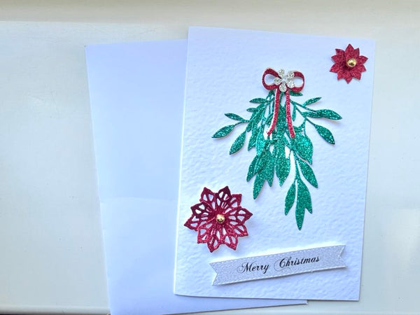 Luxury Handmade Personalised Christmas Card with Envelope, Christmas Card for Mum, Wife, Sister, Daughter, Auntie C510