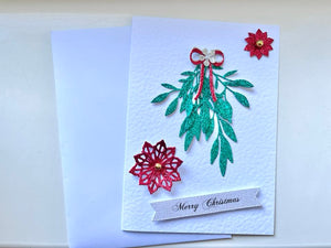 Luxury Handmade Personalised Christmas Card with Envelope, Christmas Card for Mum, Wife, Sister, Daughter, Auntie C510