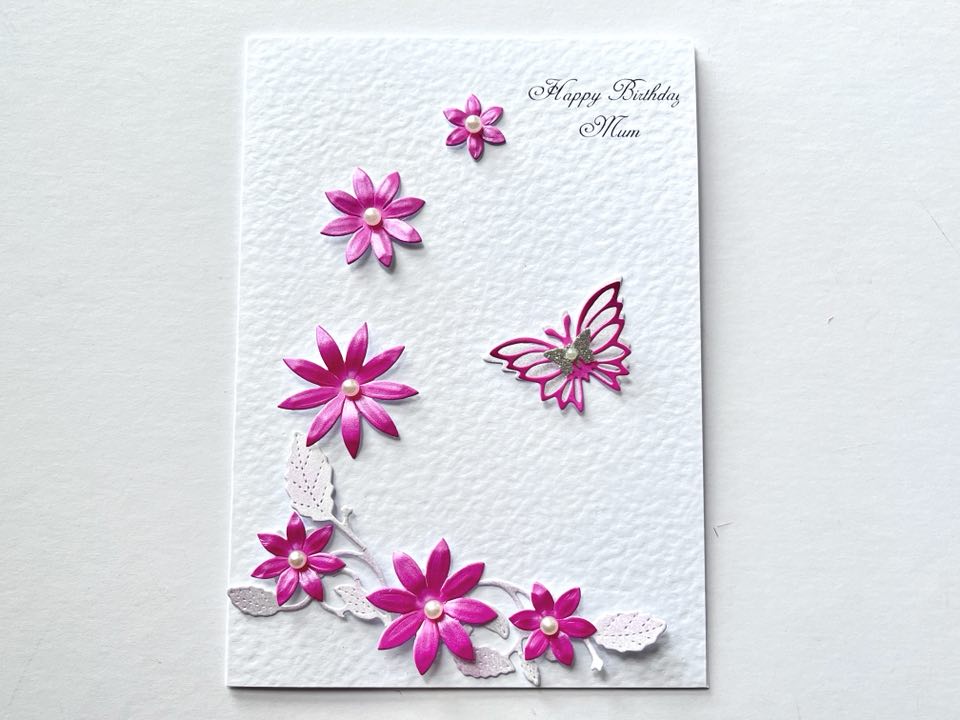 Luxury Personalised Handmade Birthday Card with Envelope C603