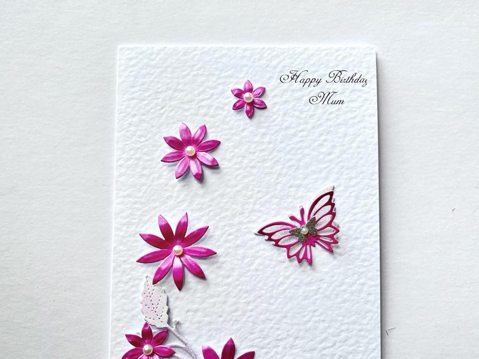 Luxury Personalised Handmade Birthday Card with Envelope C603