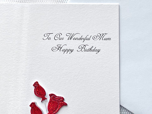 Luxury Personalised Handmade Age Birthday Card with Envelope C620