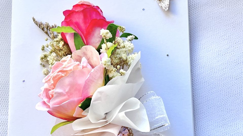 Luxury Handmade Personalised Flower Birthday Card  C620