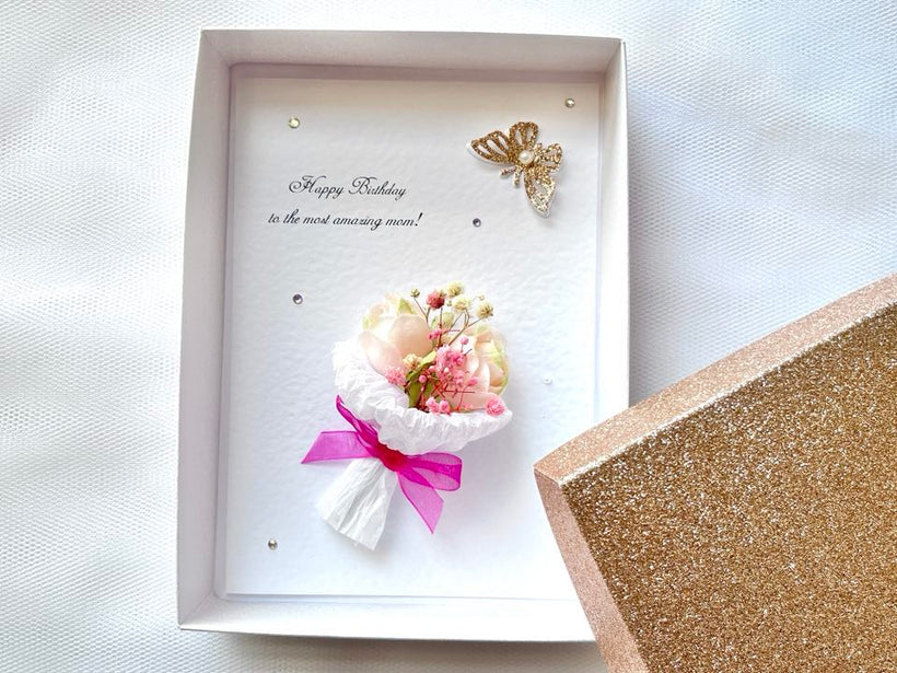 Dried flower cards