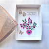Luxury Personalised Handmade Dried Flower Birthday Card    C624