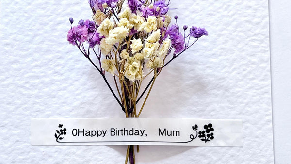 Luxury Handmade Personalised Preserved Birthday Card with Envelope, Greeting Card  C628