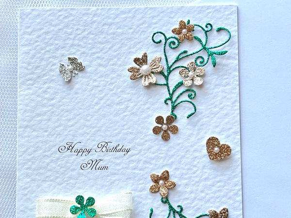 Luxury Personalised Handmade Age Birthday Card with Envelope C630