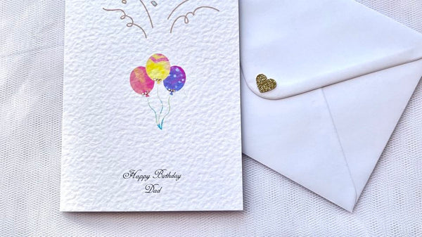 Luxury Handmade Personalised Birthday Flower Card  for Men with Envelope  C631