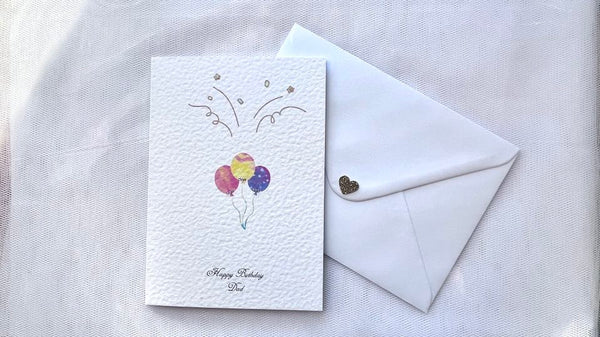 Luxury Handmade Personalised Birthday Flower Card  for Men with Envelope  C631