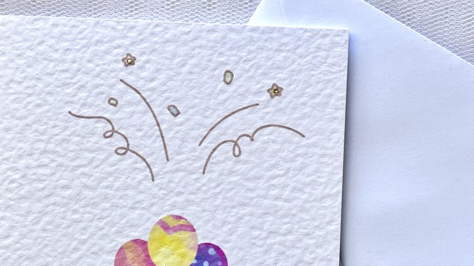 Handmade Personalised Balloon Birthday Card for Dad, Husband, Son  C631