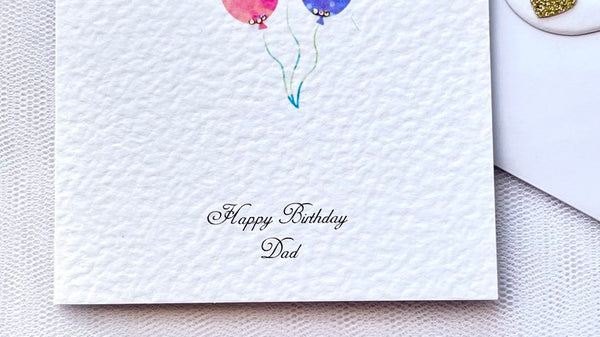 Luxury Handmade Personalised Birthday Flower Card  for Men with Envelope  C631