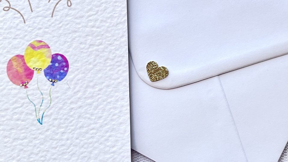 Handmade Personalised Balloon Birthday Card for Dad, Husband, Son  C631