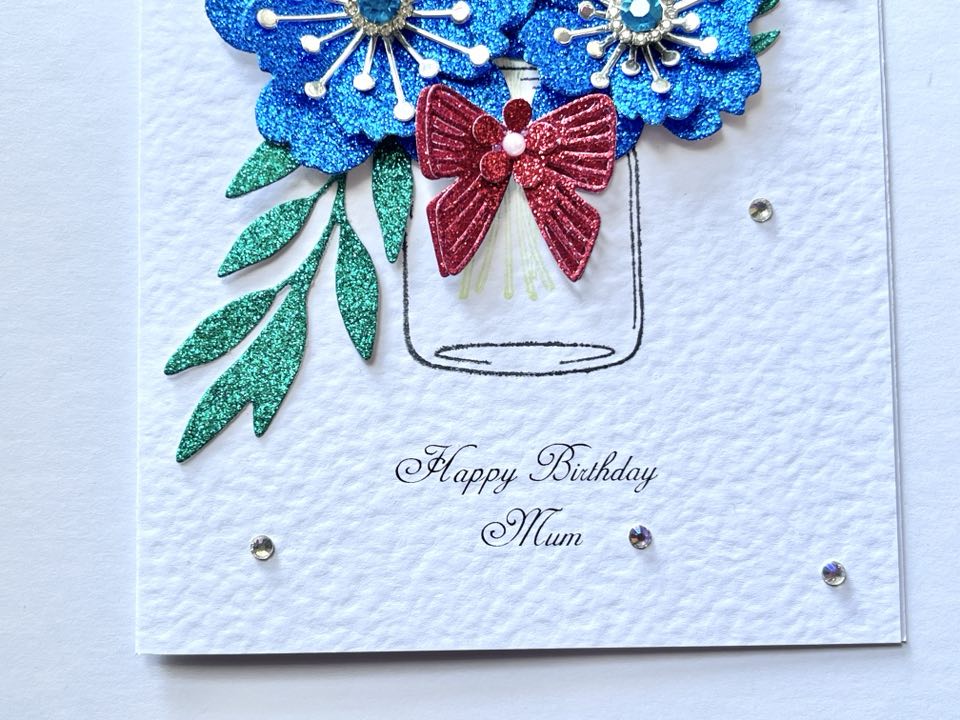 Luxury Handmade Personalised Birthday Card, Mum, Wife, Girlfriend, Sister C634