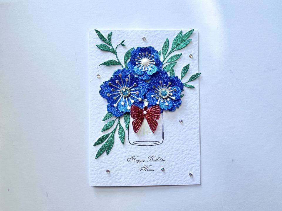 Luxury Handmade Personalised Birthday Card, Mum, Wife, Girlfriend, Sister C634