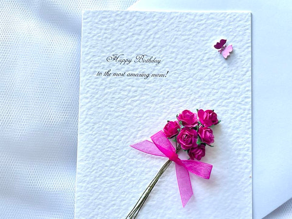 Luxury Personalised Handmade Birthday Card with Envelope C637