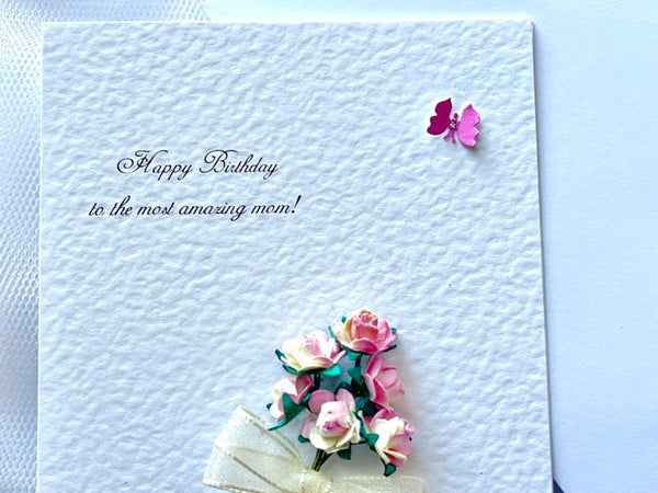 Luxury Personalised Handmade Birthday Card with Envelope C638