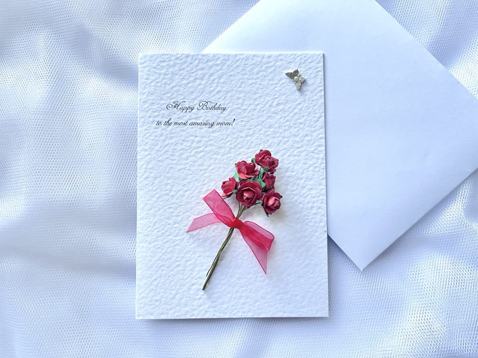 Luxury Personalised Handmade Birthday Card with Envelope C640