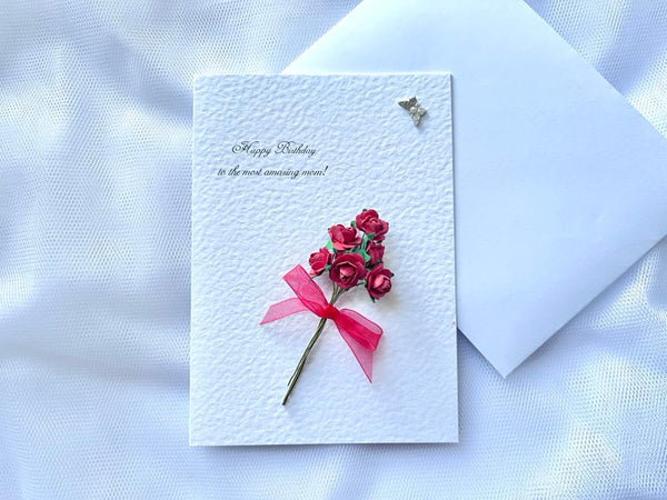 Luxury Personalised Handmade Birthday Card with Envelope C640