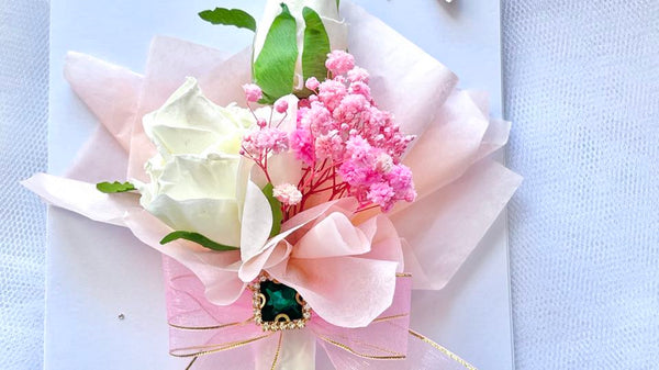Luxury Handmade Personalised Dried Flower Birthday Card  C642