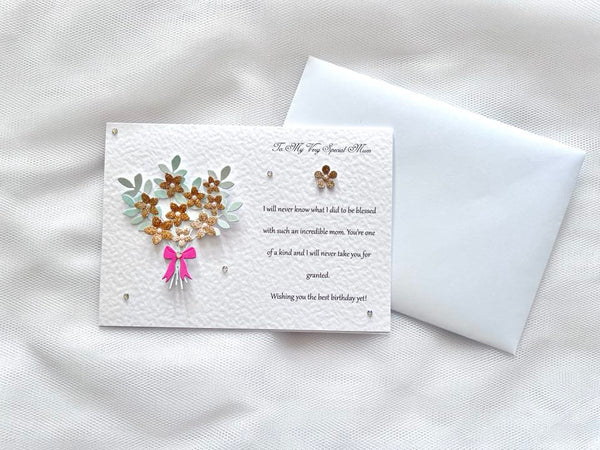 Luxury Personalised Handmade Birthday Card with Envelope C643