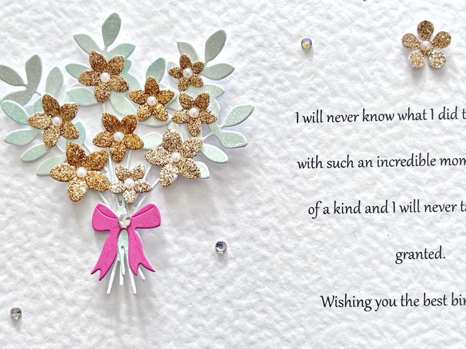 Luxury Personalised Handmade Birthday Card with Envelope C643