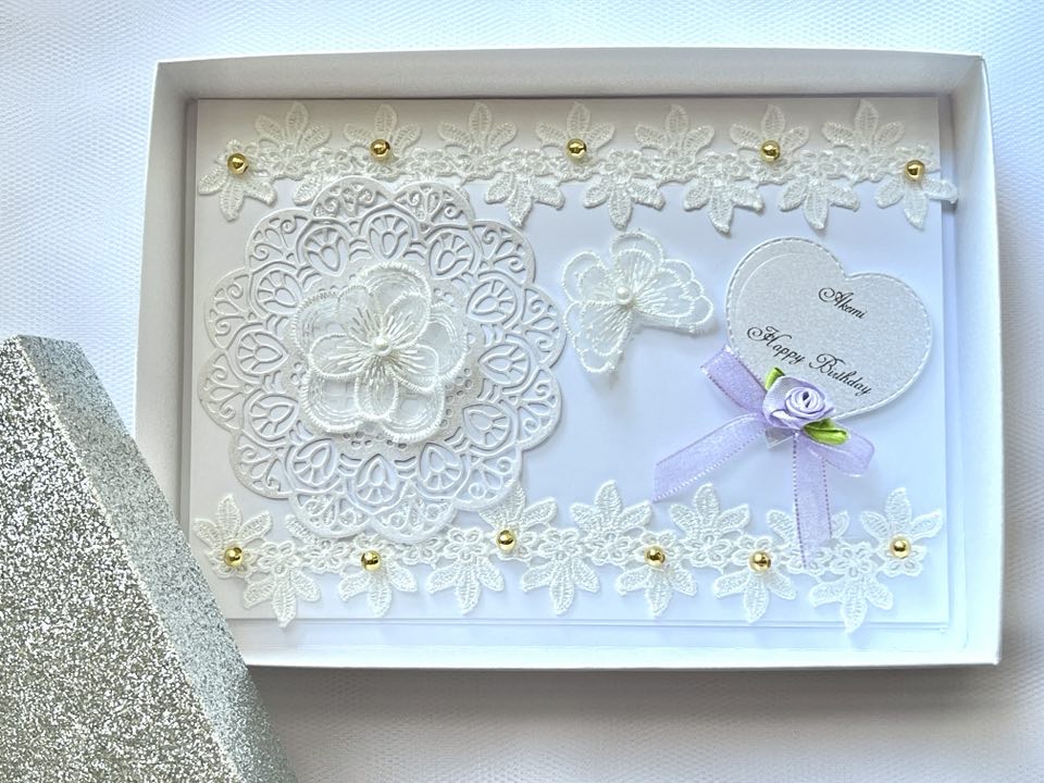 Luxury Handmade Personalised Birthday Card, Mum, Wife, Girlfriend, Sister C645