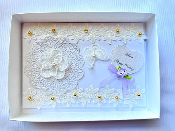 Luxury Handmade Personalised Birthday Card, Mum, Wife, Girlfriend, Sister C645